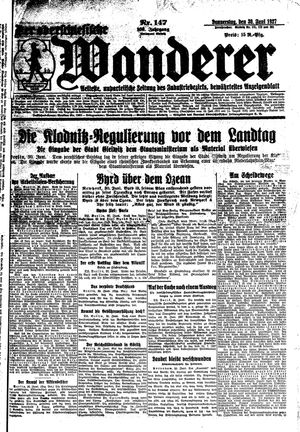 Der Oberschlesische Wanderer vom 30.06.1927