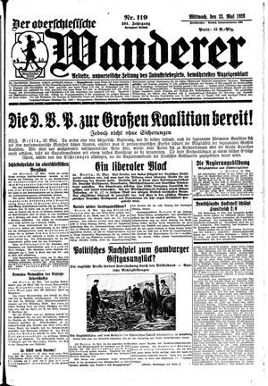 Der Oberschlesische Wanderer vom 23.05.1928