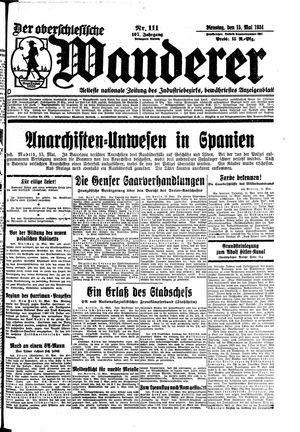 Der Oberschlesische Wanderer on May 15, 1934