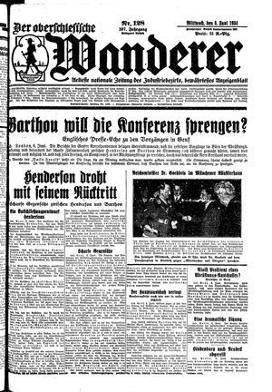 Der Oberschlesische Wanderer vom 06.06.1934