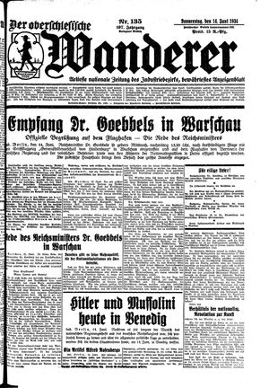 Der Oberschlesische Wanderer vom 14.06.1934