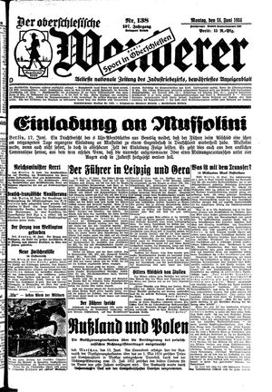 Der Oberschlesische Wanderer on Jun 18, 1934
