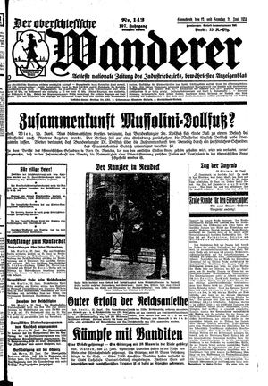 Der Oberschlesische Wanderer on Jun 23, 1934
