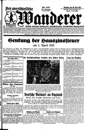 Der Oberschlesische Wanderer vom 26.06.1934