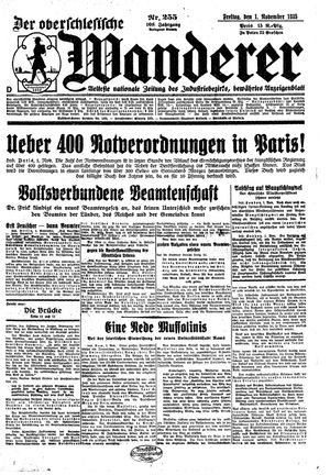 Der Oberschlesische Wanderer vom 01.11.1935