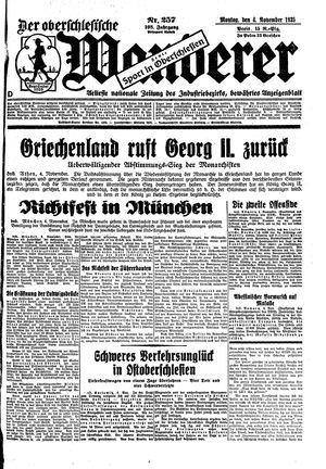 Der Oberschlesische Wanderer vom 04.11.1935
