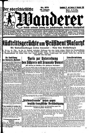 Der Oberschlesische Wanderer vom 23.11.1935