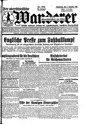 Der Oberschlesische Wanderer vom 05.12.1935