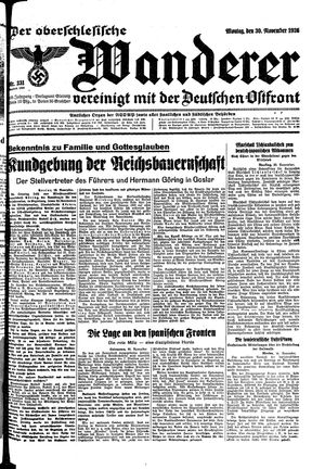 Der Oberschlesische Wanderer on Nov 30, 1936