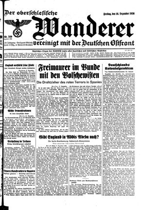 Der Oberschlesische Wanderer on Dec 18, 1936