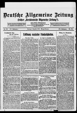 Deutsche allgemeine Zeitung vom 01.12.1918