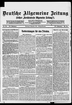 Deutsche allgemeine Zeitung vom 03.12.1918