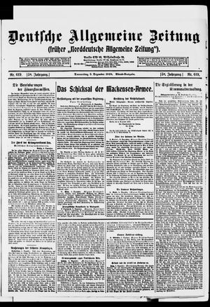Deutsche allgemeine Zeitung vom 05.12.1918