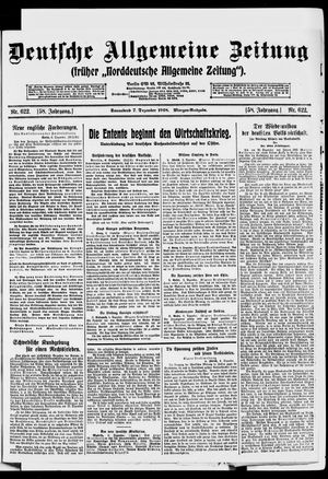 Deutsche allgemeine Zeitung vom 07.12.1918