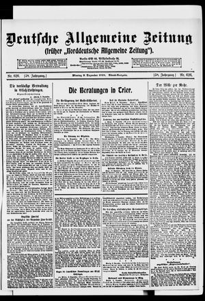 Deutsche allgemeine Zeitung vom 09.12.1918
