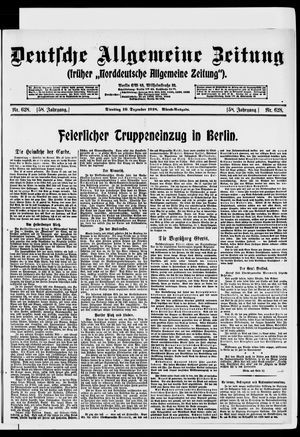 Deutsche allgemeine Zeitung vom 10.12.1918