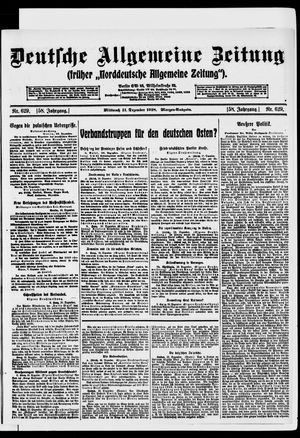 Deutsche allgemeine Zeitung vom 11.12.1918