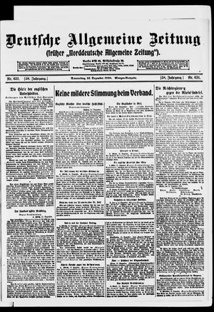 Deutsche allgemeine Zeitung vom 12.12.1918