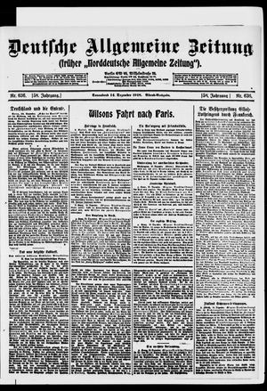 Deutsche allgemeine Zeitung vom 14.12.1918