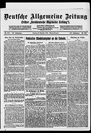 Deutsche allgemeine Zeitung vom 15.12.1918