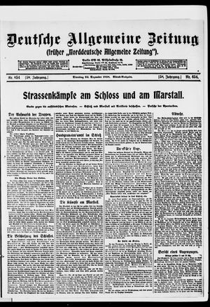 Deutsche allgemeine Zeitung vom 24.12.1918
