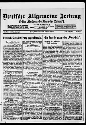 Deutsche allgemeine Zeitung vom 27.12.1918