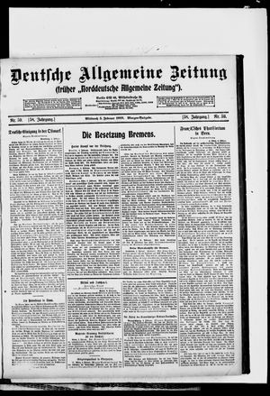 Deutsche allgemeine Zeitung on Feb 5, 1919