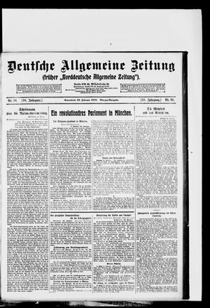 Deutsche allgemeine Zeitung on Feb 22, 1919