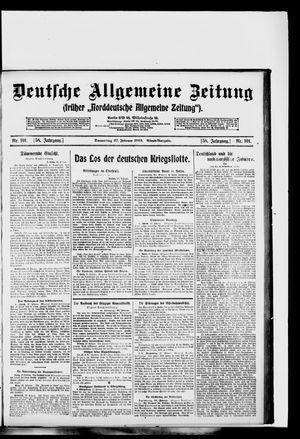 Deutsche allgemeine Zeitung vom 27.02.1919