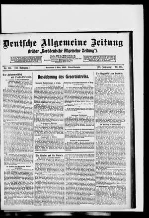 Deutsche allgemeine Zeitung vom 01.03.1919