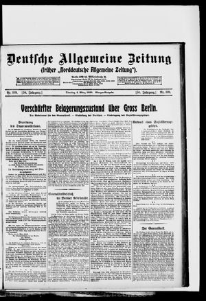 Deutsche allgemeine Zeitung on Mar 4, 1919