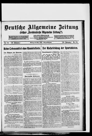 Deutsche allgemeine Zeitung vom 10.03.1919