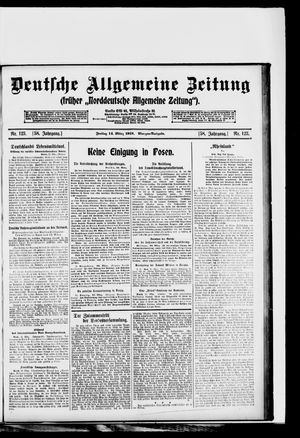 Deutsche allgemeine Zeitung vom 14.03.1919