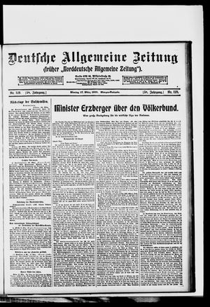Deutsche allgemeine Zeitung vom 17.03.1919