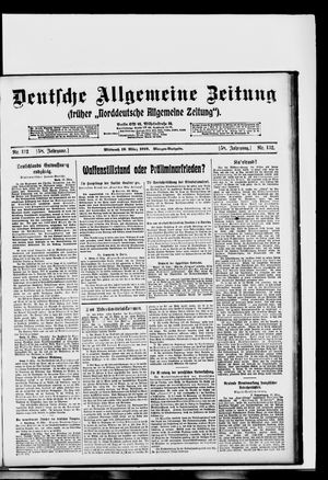 Deutsche allgemeine Zeitung vom 19.03.1919