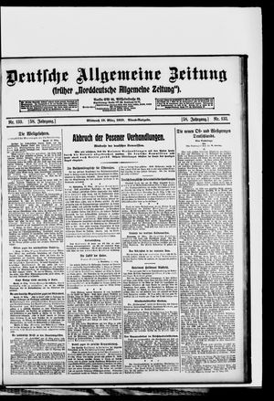 Deutsche allgemeine Zeitung vom 19.03.1919