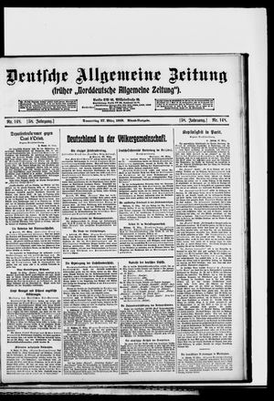 Deutsche allgemeine Zeitung on Mar 27, 1919