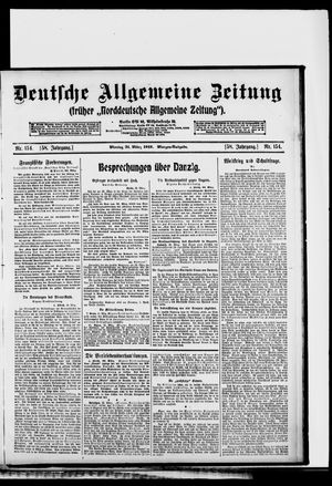 Deutsche allgemeine Zeitung on Mar 31, 1919
