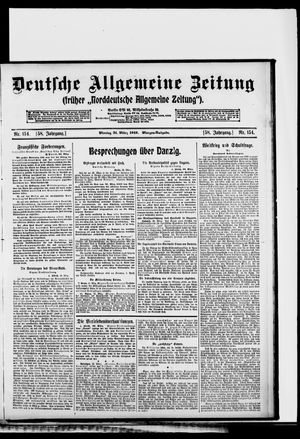 Deutsche allgemeine Zeitung vom 31.03.1919