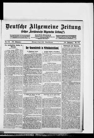 Deutsche allgemeine Zeitung vom 09.04.1919