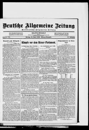 Deutsche allgemeine Zeitung vom 18.04.1919