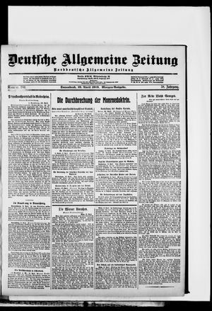 Deutsche allgemeine Zeitung on Apr 19, 1919