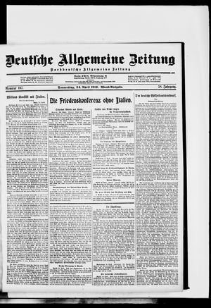 Deutsche allgemeine Zeitung on Apr 24, 1919