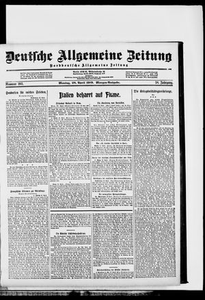 Deutsche allgemeine Zeitung vom 28.04.1919
