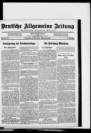 Deutsche allgemeine Zeitung vom 03.05.1919