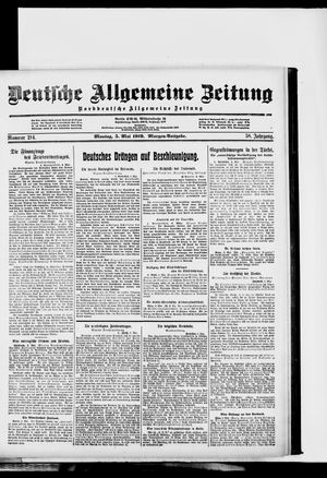 Deutsche allgemeine Zeitung vom 05.05.1919
