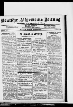 Deutsche allgemeine Zeitung vom 06.05.1919