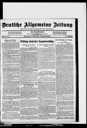 Deutsche allgemeine Zeitung on May 10, 1919