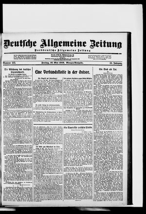 Deutsche allgemeine Zeitung vom 16.05.1919