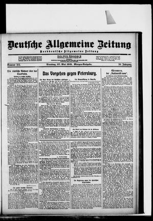 Deutsche allgemeine Zeitung vom 27.05.1919